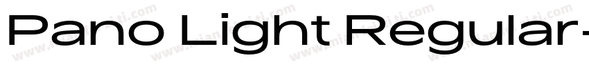 Pano Light Regular字体转换
